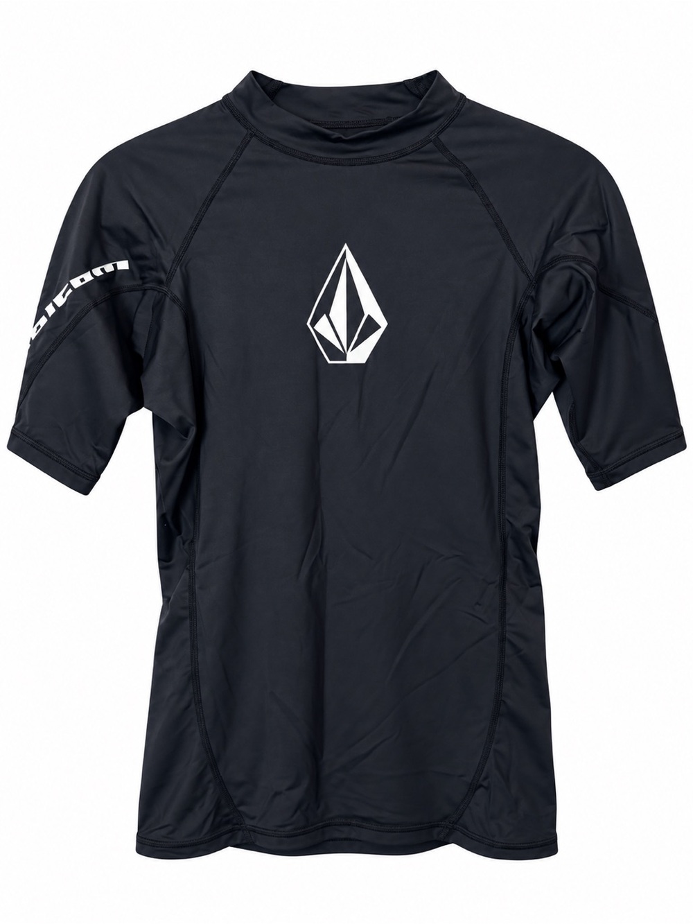 Volcom Mod-Tech Anti-UV Short Sleeve Rashguard Men’s Large Black Surf